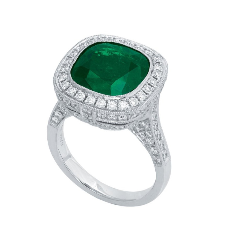 Dámské evropské a americké stylu jednoduché atmosféry hnízdo dráp set zirkon 925 stříbrný prsten Čína Ruifanbao šperky zpracování továrny