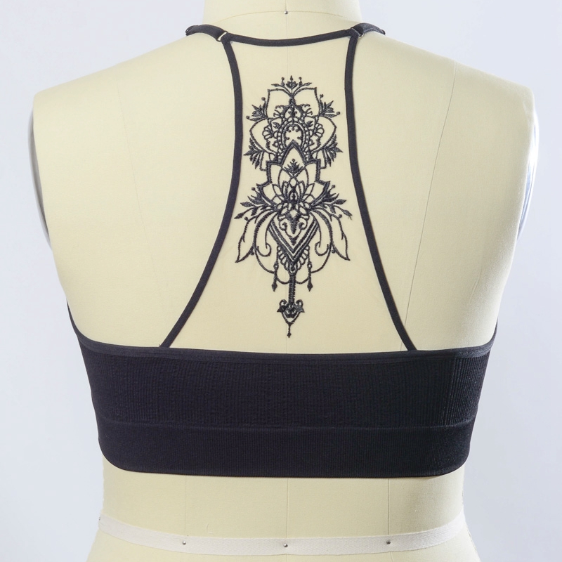 GA-5330 Plus Velikost Tattoo Mesh Racerback Bralette