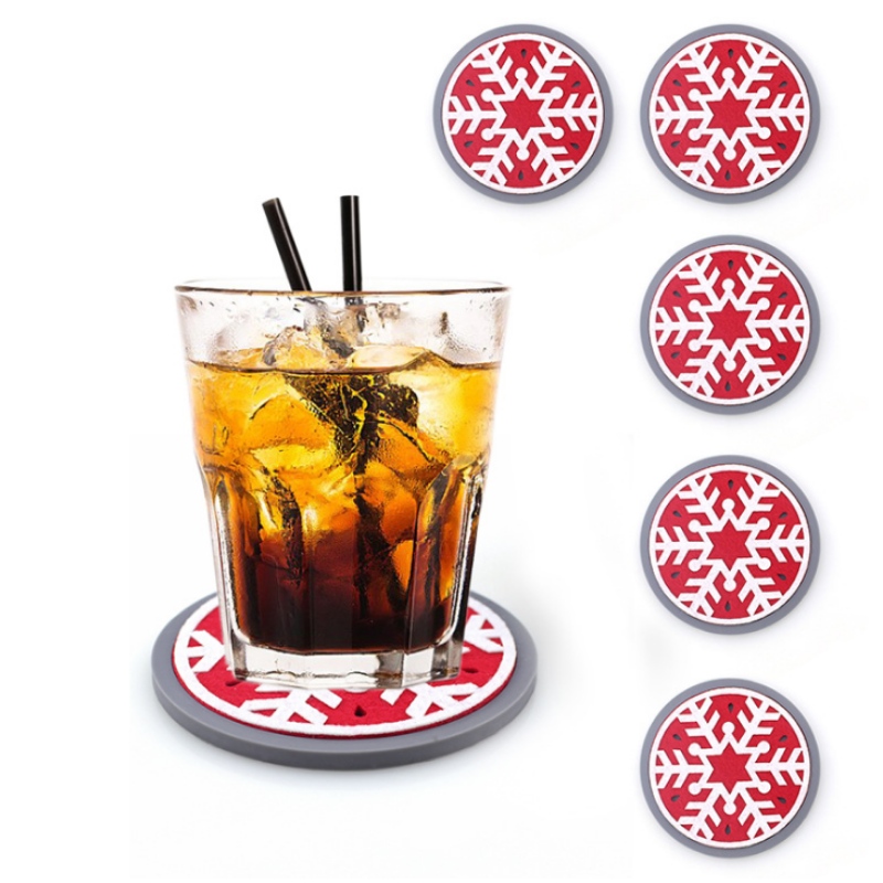 10 kulatá zesílená vánoční plstěná dráha