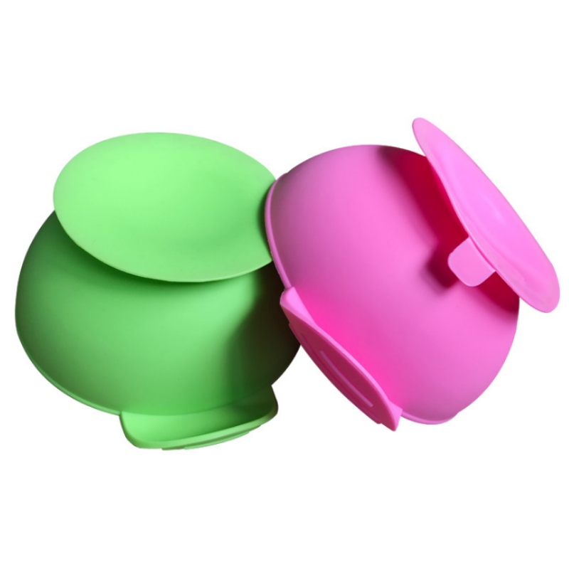 Silikonová oválná smajlíková deska Silikon Baby Bib dětské smajlíky