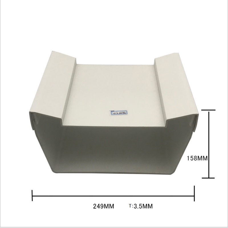 Upravené plastové profily extruze čtverečních trubek pro vodopády opona žlábek PVC plastové vodní opony hrané drážky