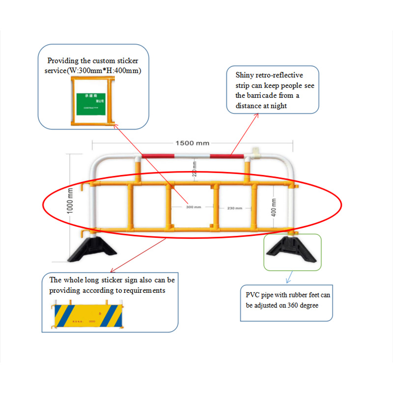 budování dopravních zábran kontrola davů silniční bariéra 2 m zábrany davů pro bezpečnost chodců