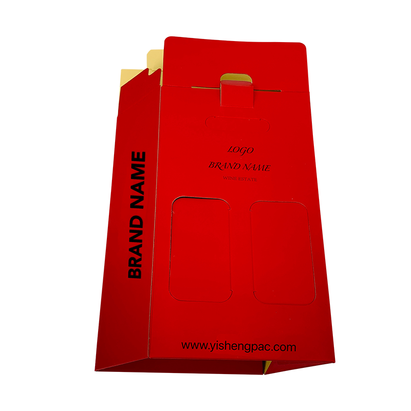 Červený obal na víno s přepravou