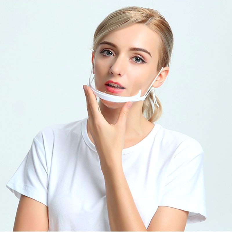 Anti Spatter Clear Smile, plastový štít, nos a ústa pro krásu