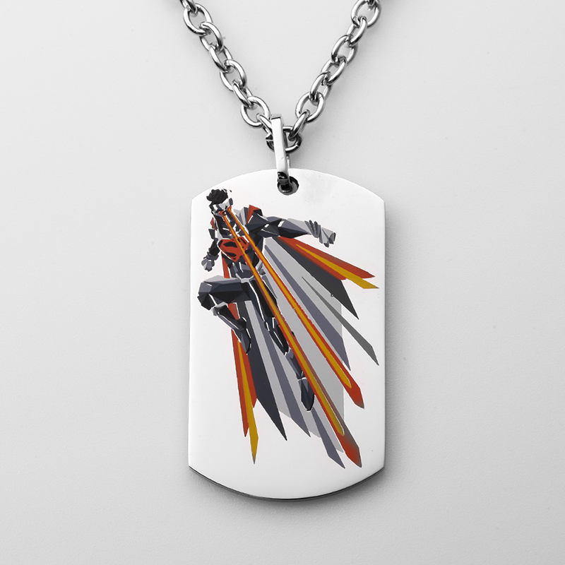 Náhrdelník z nerezové oceli s přívěskem Superman Dog Tag Náhrdelník