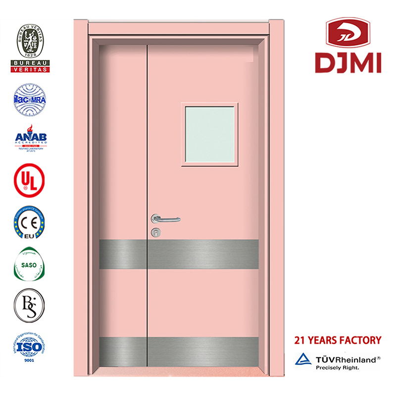 X-Ray Shielding Laminated Hpl Wood Door Cheap Interior with Aluminum Double Swing Door Ce/Iso/En Customized Interiér with Glass Window Auto Door Design Hr Doors New Settings Composite Interiér Clearnam Hygienic Mdf Laminované dveře