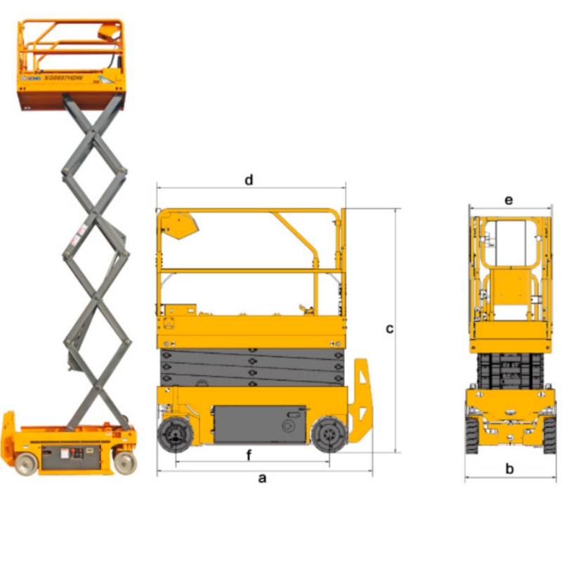 Nůžkové zvedáky XG0807HD / XG0807HDW