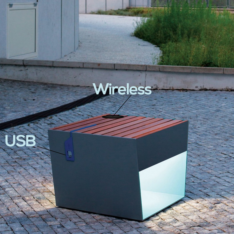 Levná cenová rozmanitost Design WiFi USB Chargring solární kovová krabička