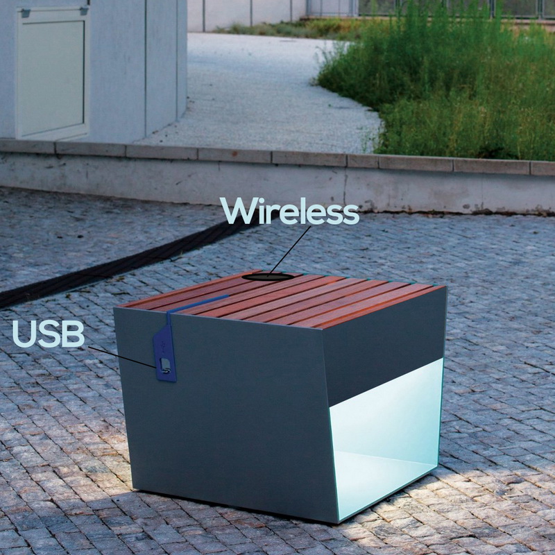 Levná cenová rozmanitost Design WiFi USB Chargring solární kovová krabička