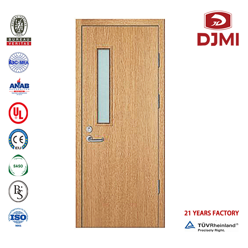 Levná dýha z masivního jádra Dřevěné výstupní dveře 2 hodiny Protipožární dveře na míru Proof Protipožární dřevěné dveře odolné proti ohni Dřevěné dveře Čínská továrna Mdf Bezfalcové komerční interiérov...