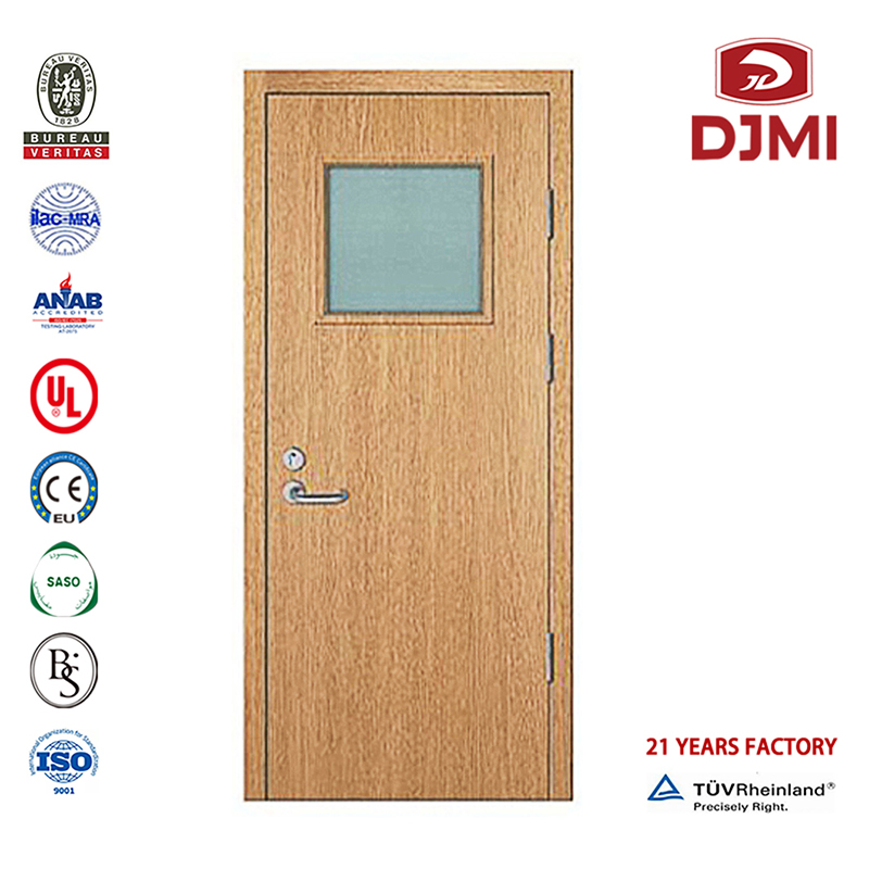 Čínská továrna zapuštěné dřevo s dvojitými dveřmi, 1hodinové protipožární dveře, vysoce kvalitní dřevěné dřevěné nouzové východy, interiérové ​​protipožární dřevěné dveře, levné dýhy s masivním jádr...
