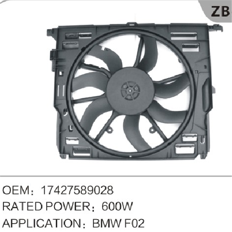 Elektrický chladicí ventilátor 17427589028 pro BMW F02