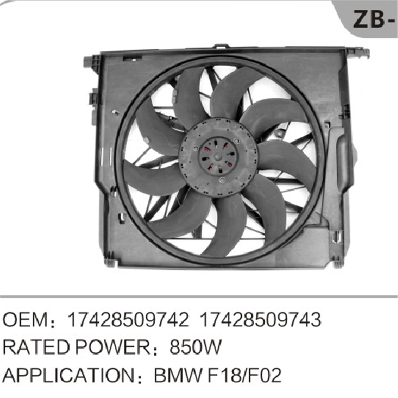 Ventilátor chladiče motoru OEM 17428509742 pro BMW F02 F18