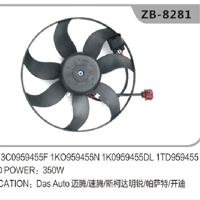 3C0959455F ventilátory chladiče pro VW Golf