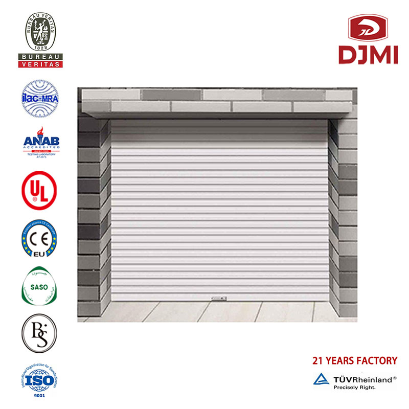 Multifunkční Roll Up Automatic Lifting Aluminum Garage Dvířka Profesionální Cena Aluminum Roll Up Levné automatické sektorové Garážové Dveře Nový Design Electric Aluminum Roll Up Modern Grage Garage Door Motor