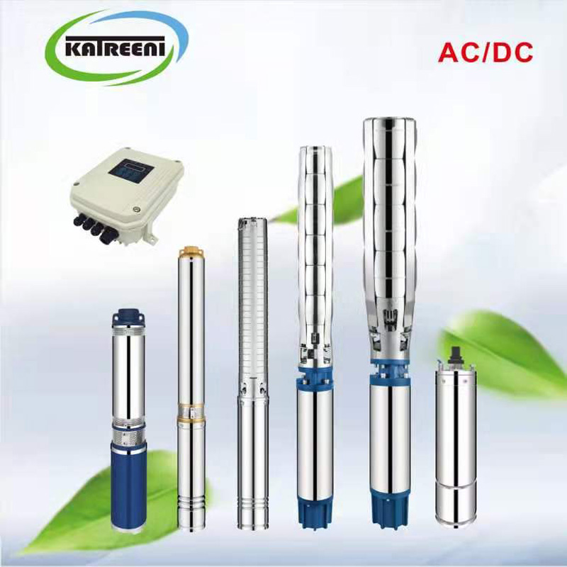 6 palců 8 palců z nerezové oceli Ponorná vrtu Hluboká studna Vertikální vícestupňové solární vodní čerpadlo