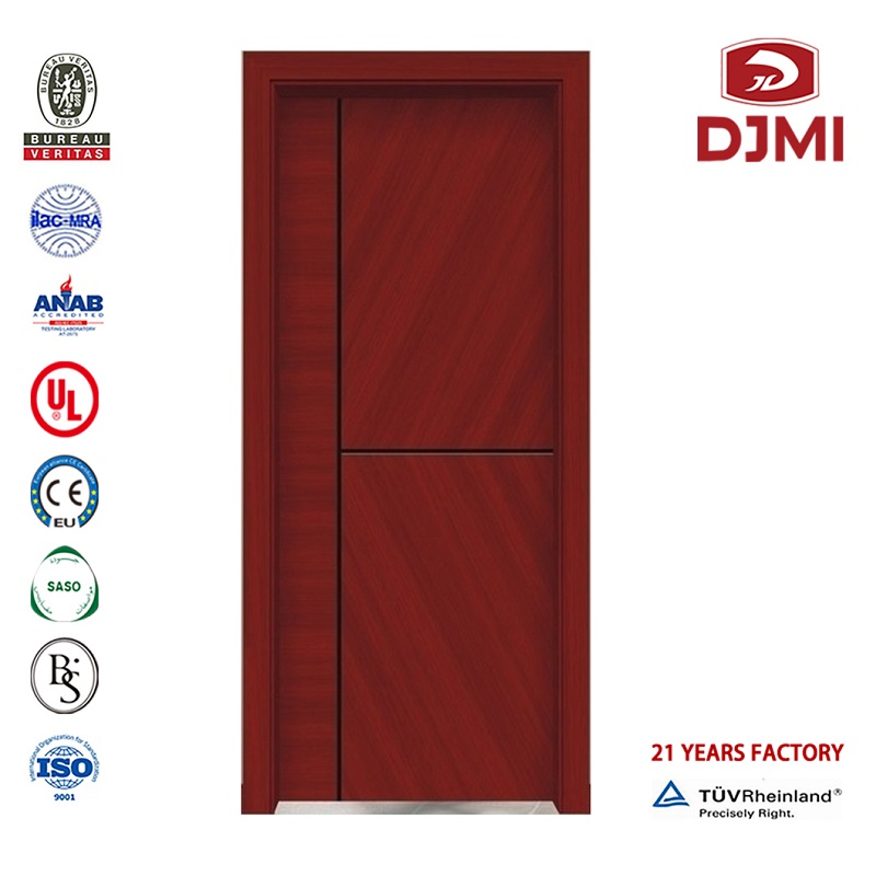 Nové nastavení 60 minut Požární ceny Wooden Hotel Room School nebo Hospital Door Firefirely Doors with KD Frame Chinese Factory Certificated Wooden Lock System Anti Fire Hotel