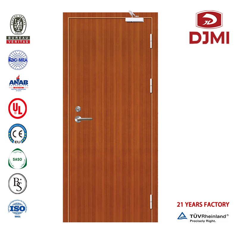 Vysoká kvalita požáru Resist Wood Hollow Core Flush Door Hotel Entrance Doors Levné 120 Minut Fire Rate Wood Ul Listed Hotel Door Frame přizpůsobené 90 Minut Ohnivé dřevo Flush Plochá panel Přední hotel