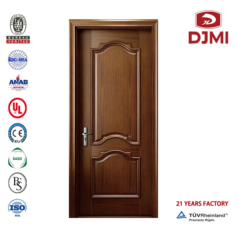 Vlastní design Exteriér Dveře vnitřní skleněné dřevo Doubl dveře Nové nastavení Wooden Entrance Panel Glass Vložit Pevné dřevěné dveře čínské továrny Exteriér přední dřevěné vnitřní dveře