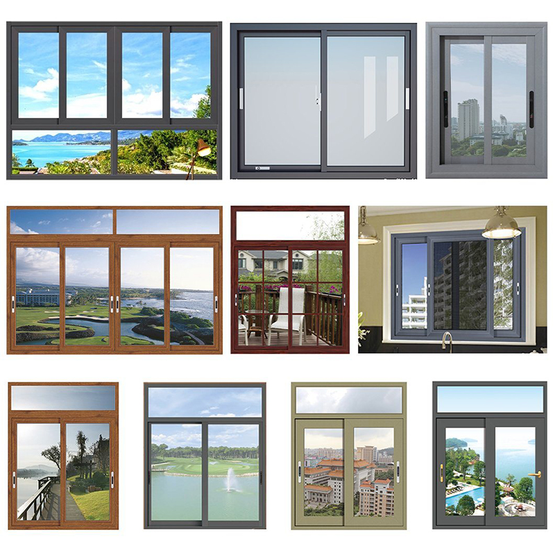 Profesionální s bezpečnostní obrazovkou Double Glazed Sliding Window Outer Design Nový design Double Design Double Panel Sliding Commercial Glass Window Brand New China Factory jako standardní Windows Sliding Grill Design Aluminium...