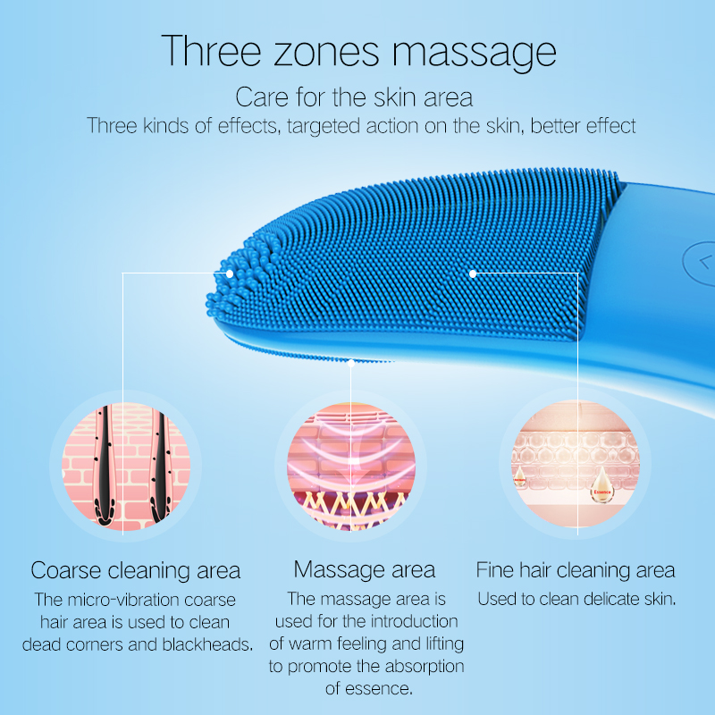 Beauty Sonic Electric Face Cleansing kartáč ultrazvukové obličejové kůže Procury