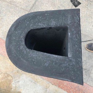 Polokruhový tvar Defensa Marina molo kaučuk nárazníku nárazníku obdélníkového nárazníku