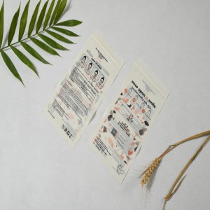 Vlastní biologicky rozložitelný kompostovatelný malý pytlík na zip