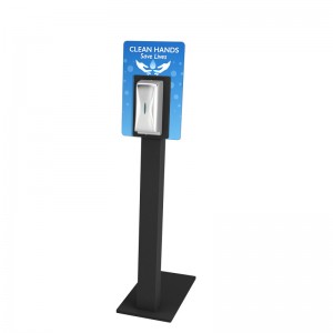 TMJ708 Velkoobchod Módní design Metal Hand Sanitizer Disfenser Rack Display