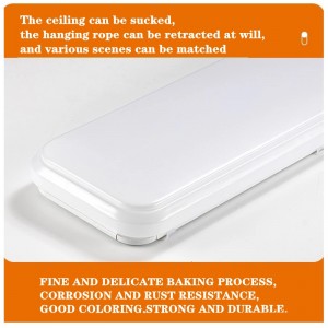 4FT LED Komerční balení Shop Light Fixature 60W Low Bay Lineární fluorescenční úřad strop [4 lampa 32W Fluoresent equivalent] 5000K Daylight White ETL Listed