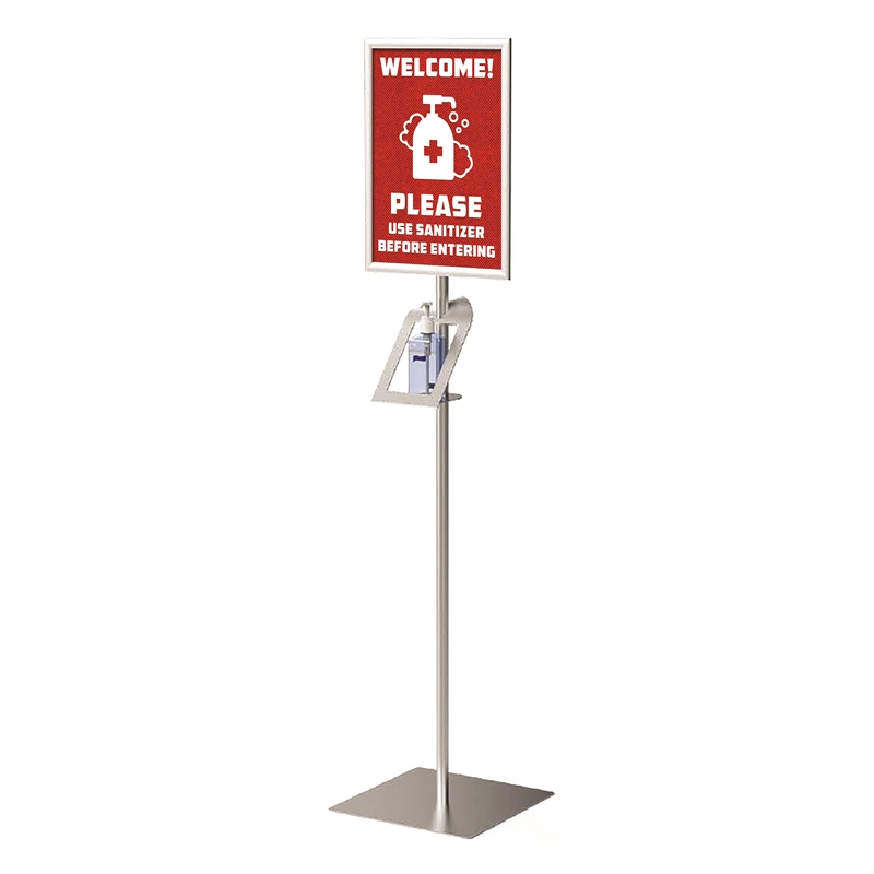 TMJ7113 Patro Standing Hand Sanitizer Disenser Display Stand with Holder Portable Hand Sanitizing Stand Display