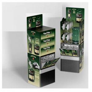 TMJ714 Výrobce vlastní vícevrstvý Plastic Shelf Supermarket Milk Beverage Display Shelf Retail Display Rack