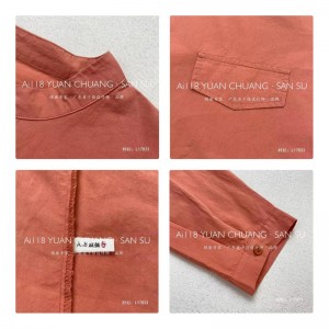 Loose fitting design Minimalist Stylish Casual Solid color Striped Checked oversized custom 17833 Round obojek Shirt