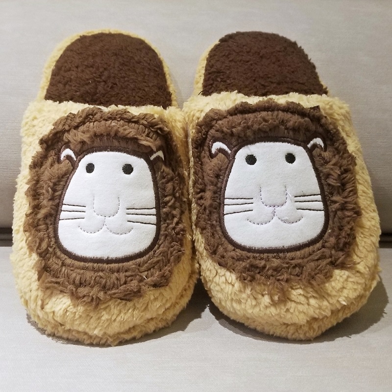 Plyš Roztomilý Lion Mule Slippers