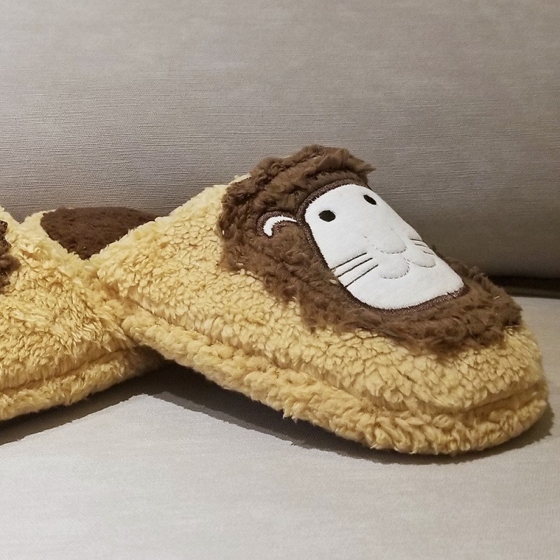 Plyš Roztomilý Lion Mule Slippers