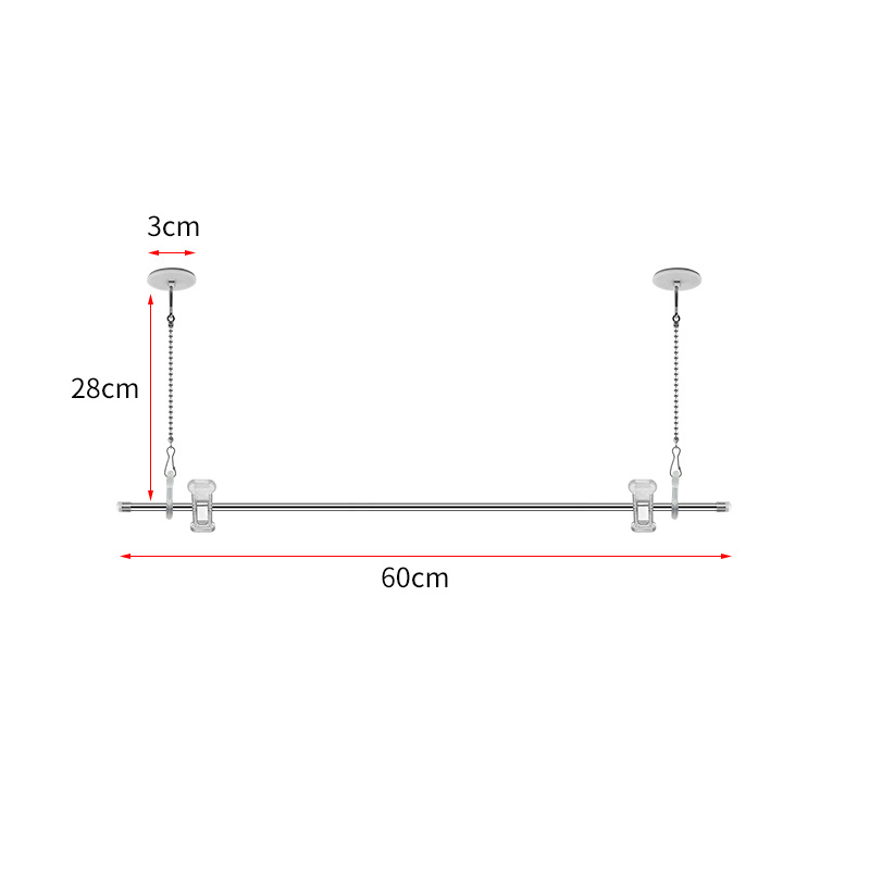 TMJ PP-537 Pop Poster Banner Sign Hanger Hook Strip Extruded Clip Banner Snap Rail Advertising Flag display