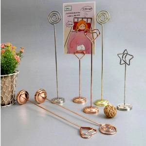 TMJ PP-540 značkový tvůrčí klip z nerezavějící oceli vertikální stolní stolní stolní nosič stolní stolní karty cenový displej komoditní ceny