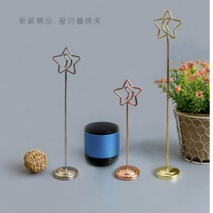 TMJ PP-540 značkový tvůrčí klip z nerezavějící oceli vertikální stolní stolní stolní nosič stolní stolní karty cenový displej komoditní ceny