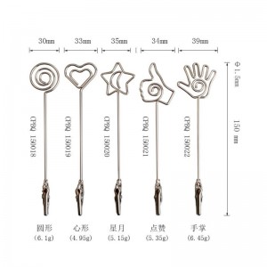 TMJ PP-543 Držitel nápisu Small Desktop Stand Sign Holder Gold Brushed Stainless Steel Sign Display Countertop Price Holder