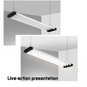 Kancelář Nákupní centrum Kancelářský lustr Lustr Lustr Lustr Jednoduchá pásová stropní lampa ve tvaru pásky Vysoký výkon