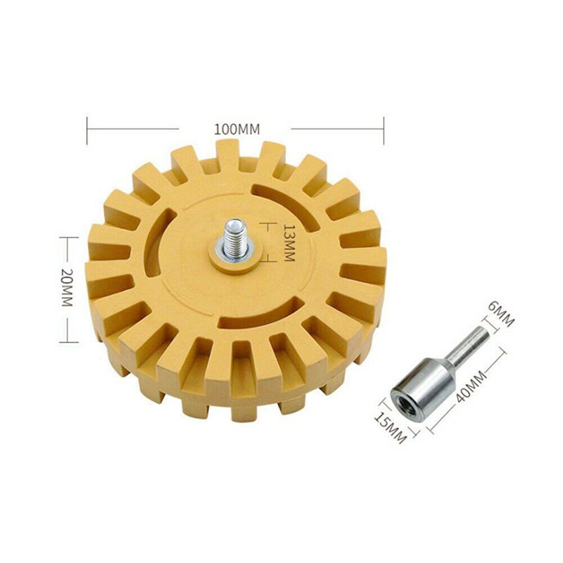 4 Inch Rubber Erass Wheel Whizzy Wheel Vinyl dekal odstraňovač pro vrtání