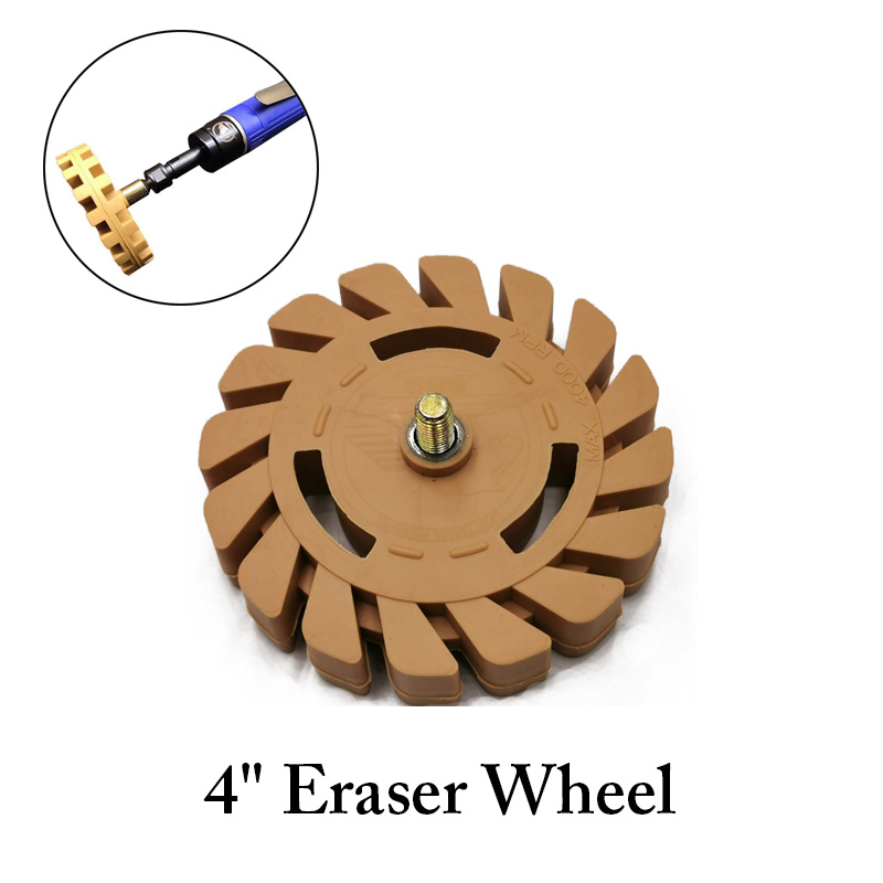 4 Inch Rubber Erasér Kola Decal Odstranění kola Decal Stěhovací tapeta Keramické čisticí nástroje