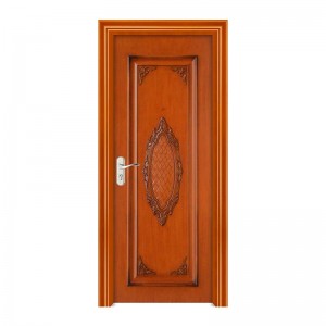 2021 Čína Jednodveřové dřevěné dveře s bezpečnostními dveřmi Smart Lock v povrchové úpravě Chaina Painting