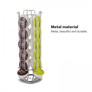 TMJ PP-581 Vlastní Eco-Friendly metal caffitaly coffee kapsle rack kuchyňské příslušenství držák kavárny display stánek