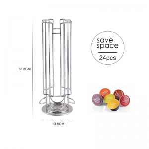 TMJ PP-581 Vlastní Eco-Friendly metal caffitaly coffee kapsle rack kuchyňské příslušenství držák kavárny display stánek