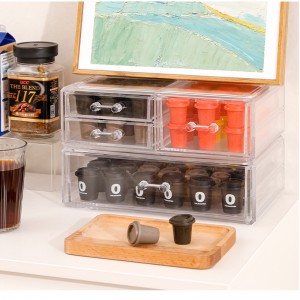 TMJ PP-586 ODM Tabulka čistá akrylová Nespresso kávová kapsle pouzdra