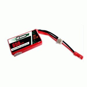 HD POWER 650mAh 35C 2S 7,4V lipo baterie