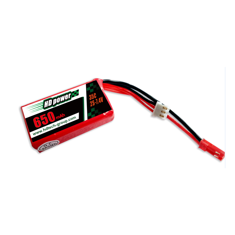 HD POWER 650mAh 35C 2S 7,4V lipo baterie
