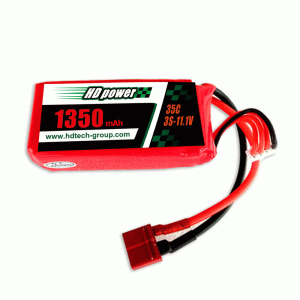 HD POWER 1350mAh 35C 3S 11.1V lipo baterie