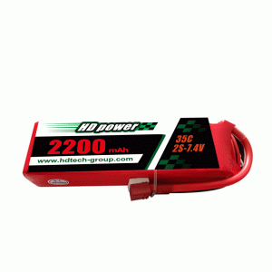HD POWER 2200mAh 35C 2S 7,4V lipo baterie