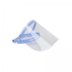 EN 166 Odnímatelný ochranný obličejový štít s ochranou proti stříkající vodě Ochranný štít na obličej Plastový štít na obličej s nastavitelným rámem